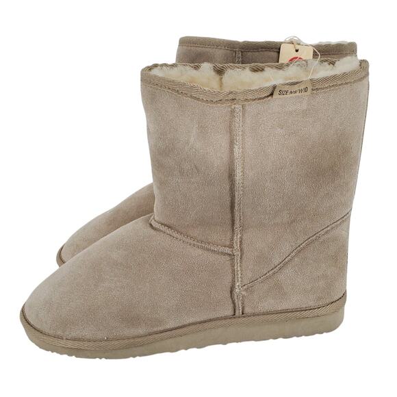 Realm Size M9/W10 Suede Australian Merino Wool Short Boots Unisex New - Picture 3 of 10